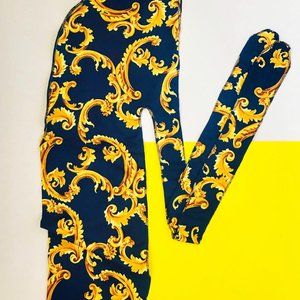 Men's Durag Navy Gold - Headscarves for Men Hats